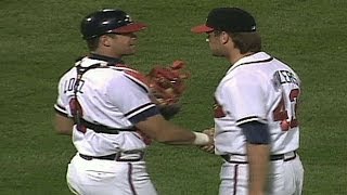 1996 NLDS Gm3 Wohlers secures Braves sweep of LA [upl. by Refinneg782]