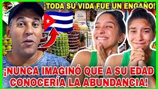 CUBANO🇨🇺 SALE de CUBA por 1ra vez y NO PUEDE CREER la ABUNDANCIA que EXISTE en un TIANGUIS MEXICANO😭 [upl. by Enilehcim]