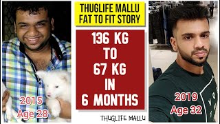 My Fat to Fit Transformation Story  My Weight Loss Journey  Thuglife Mallu Fitness [upl. by Resor961]