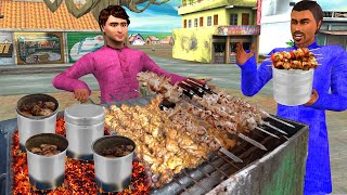 Dabbe Wala Chicken Kabab Village Style Chicken Kebab Cooking Street Food Hindi Kahani Moral Stories [upl. by Diamante]