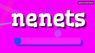 NENETS  HOW TO PRONOUNCE IT [upl. by Damiani]