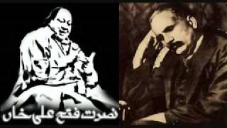 Nusrat fateh ali khan  Kabhi Ay Haqeeqat e Muntazir allama iqbal poetry [upl. by Eeresed]