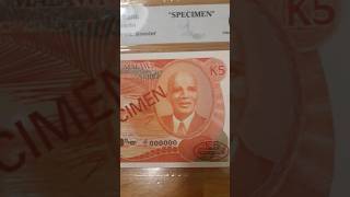 Shorts 178 Malawi Banknote 1986 5 Kwacha SPECIMEN  PMG banknote pmg money [upl. by Gurolinick189]