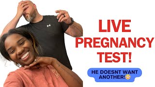 Live Pregnancy Test WITH MY HUSBAND 41 [upl. by Anircam]