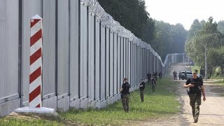 Poland completes 186kilometre border wall with Belarus after migration dispute [upl. by Iz]