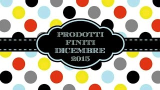 Prodotti finiti di Dicembre 2015 OMBRETTA [upl. by Atinaujnas]