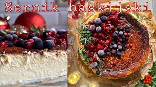 🫐🧁Kremowy Aksamitny Sernik Baskijski🍶🍰 [upl. by Aliber]