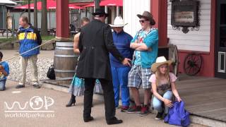 Movie Park Germany Bottrop Western Stunt Show 2015  Warsteiner Saloon [upl. by Hendrick243]