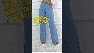 Calça Jeans Feminina Wide Leg  Cintura Alta  Linha Premiumcalcadofeminino achadosnashopee [upl. by Adnara539]