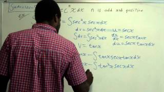 Trig Integrals Involving Odd Powers of Sec [upl. by Analad]