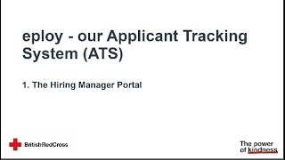 1 Eploy Hiring Manager Portal  Introduction Video [upl. by Aicnelav431]