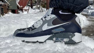 NIKE AIR MAX 90 “GORETEX” SNOW TEST [upl. by Abdella]