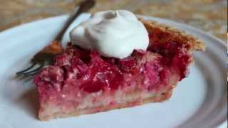 Strawberry Rhubarb Custard Pie  The Best Strawberry Rhubarb Pie Recipe [upl. by Eirameinna648]