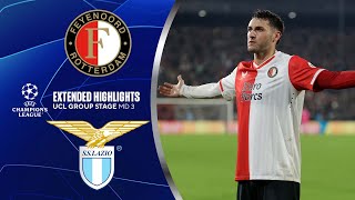 Feyenoord vs Lazio Extended Highlights  UCL Group Stage MD 3  CBS Sports Golazo [upl. by Godiva]