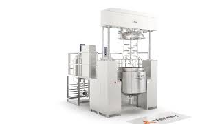 Pharmaceutical Homogenizing Emulsifying Mixing Equipment for Ointment Gel Making [upl. by Ahsenrat]