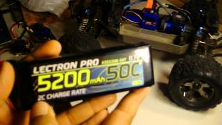 Lectron Pro 111V 5200mAh 50C Lipo Battery with Traxxas [upl. by Sheline]