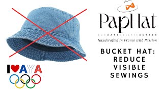 Bucket Hats How to reduce visible sewings [upl. by Tabor]