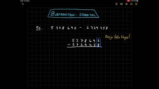 Subtraktion  Stora tal [upl. by Russ430]