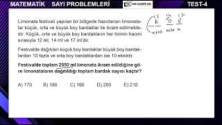 Sayı Problemleri Test 4 Soru 8 [upl. by Noeht]