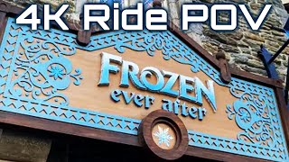 Frozen Ride at Disney World  Frozen Ever After full ride through 4K POV  Walt Disney World EPCOT [upl. by Yurik]