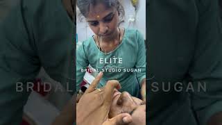 Beautician class student threading practice session 9944816444 trending shorts business [upl. by Ahtebat920]