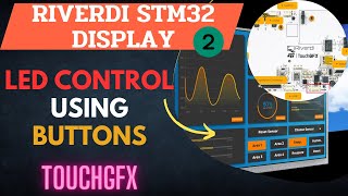 Riverdi STM32 Display 2 How to control LED using Buttons on the Display [upl. by Liponis]