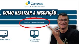 COMO FAZER A INSCRIÇÃO NO CONCURSO DOS CORREIOS 2024  CARTEIRO [upl. by Gnud]