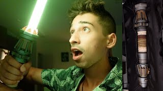 Reys NEW Legacy Lightsaber  BEST Legacy Lightsaber  Star Wars Galaxys Edge Lightsaber Review [upl. by Sopher478]