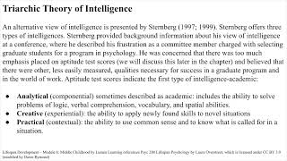 Ch11 Triarchic Theory of Intelligence [upl. by Buerger]