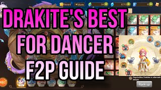 Draconia Saga Best Drakite for Dancer  Draks Guide for F2P [upl. by Notsgnal]