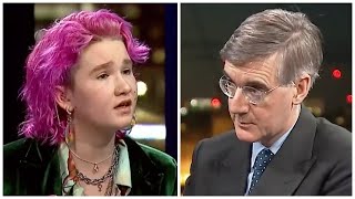 Jacob ReesMogg Calmly DESTROYS Militant Climate Activist [upl. by Rodolph6]