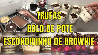 PRODUÇÃO DE TRUFAS E BOLO DE POTE PARA VENDER l Minha rotina de Produção para Revendedores [upl. by Placido433]