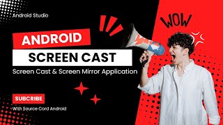 How to Create Screen mirror App  Screen Cast App With Source Code Android Studio app development [upl. by Greysun]