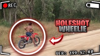 CRF450R HOLESHOT  WHEELIE  COUNTRYRO [upl. by Emmanuel]