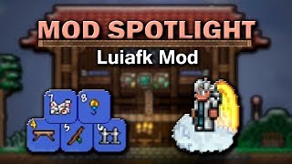 Terraria Mod Spotlight  Luiafk Mod Unlimited Items Combinable Potions Autobuilding and more [upl. by Yardley]