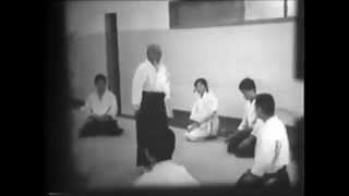 Founder of Aikido Morihei Ueshiba O Sensei 1968 part 23 from an 8mm film discovered in 2014 [upl. by Lehacim534]