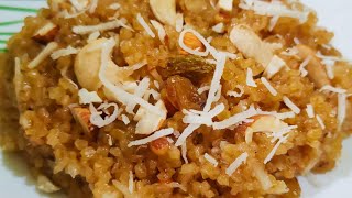 सेहतमंद दलिये का हलवा  Daliya Halwa  Thuli Recipe  Sweet Daliya  DawatEKhana [upl. by Castro]