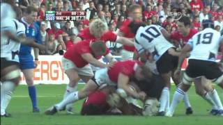 Rugby Union 2007 Wales vs Fiji at Nantes part 7 [upl. by Dowd]