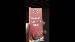 How to use IRON AND FOLIC ACID syrup DOSAGE AND DETAILS [upl. by Bravin]