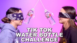 TikTok Water Bottle Challenge with MYSTERY ITEMS  Merrell Twins [upl. by Adnylam555]