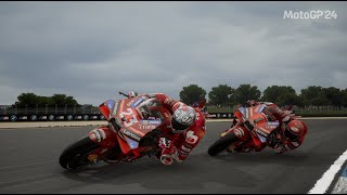 enea bastianini vs francesco bagnaia  motogp australia  motogp 24 gameplay replay [upl. by Sanyu125]