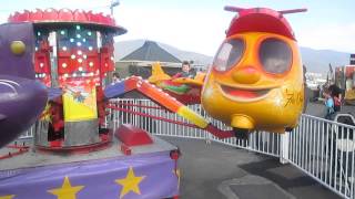 Angus rides a plane at the Hobart Show 2014 [upl. by Raynard167]