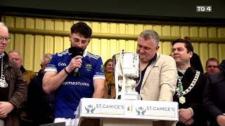 CAPTAINS WINNING SPEECH AFTER THOMASTOWN V OLOUGHIN GAELS  2024 KILKENNY CLUB HURLING FINAL [upl. by Ahtnicaj]