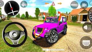 Dollar Songs Indian Car Simulator 3D Game 😈 Mahindra Modified Thar Android Gameplay [upl. by Oijres]