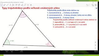 Typy trojuholníkov podľa veľkostí vnútorných uhlov [upl. by Eiveneg]