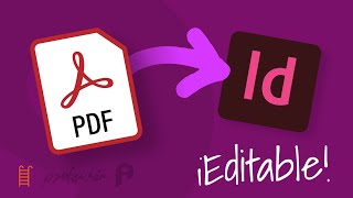 Cómo convertir un PDF a documento de InDesign editable [upl. by Tisbe]