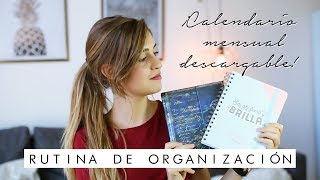 RUTINA DIARIA de organización  CALENDARIO MENSUAL GRATIS  Nightnonstop [upl. by Aihsemak671]