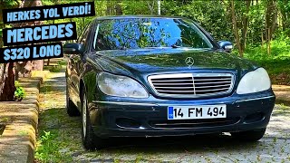 HERKESİN YOL VERDİĞİ ARABA S SERİSİ  MERCEDES S320 LONG W220 İNCELEDİK  POV SÜRÜŞ [upl. by Adnam2]