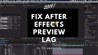 Fixing Stuttering Playback  Skipped Frames in After Effects [upl. by Gillman]