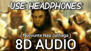 Nuvvunte Naa Jathagaa  8D Audio  I  Manoharudu  Vikram Amy Jackson  AR Rahman [upl. by Saied]